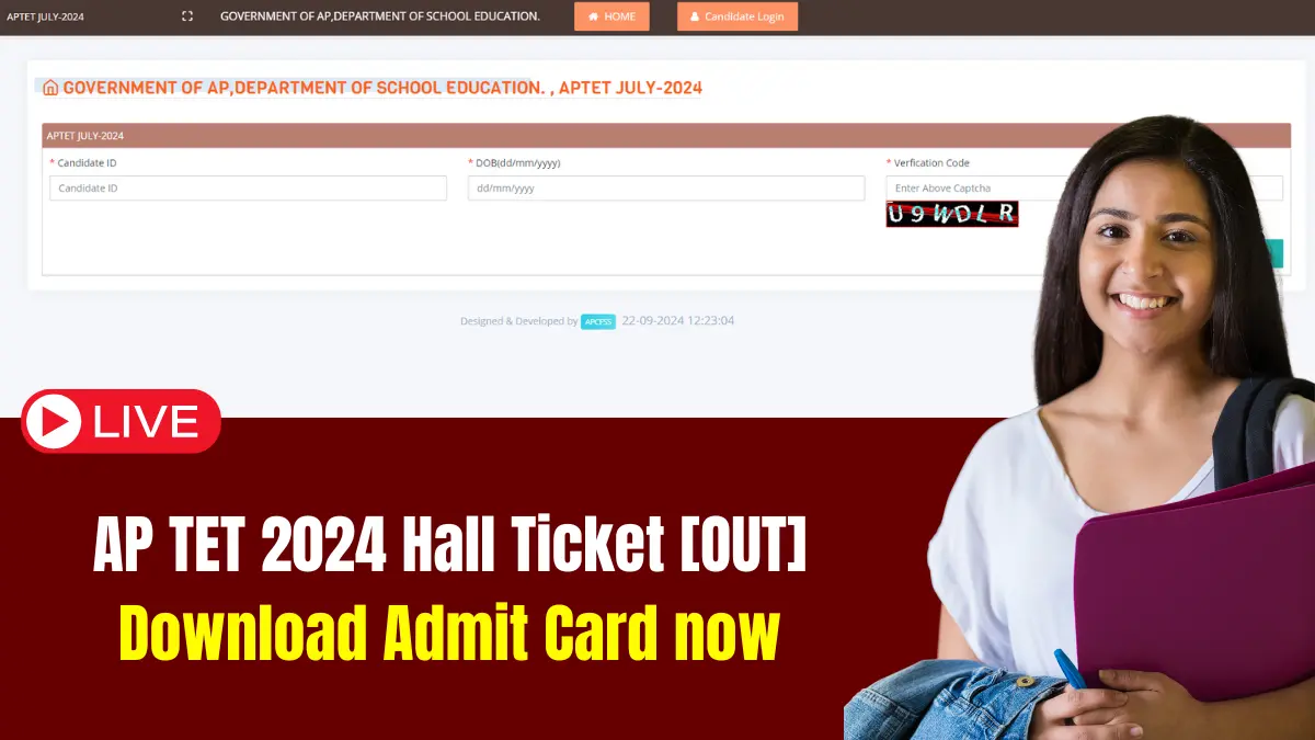 AP TET 2024 Hall Ticket [OUT] Download Admit Card now