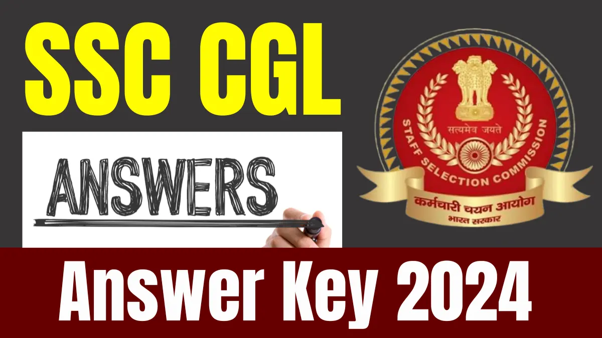 SSC CGL Answer Key 2024